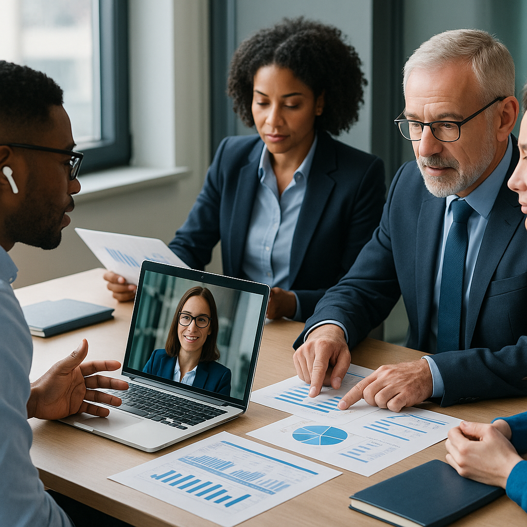 Executive meeting with virtual CFO